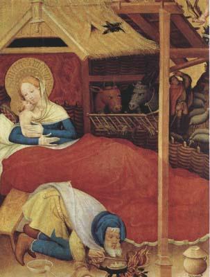 Konrad of Soest The Nativity (mk08) France oil painting art